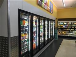 glass door walk in coolers 