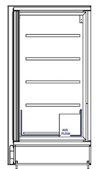 ART supermarket fridge side view