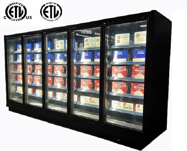 Glass Door Supermarket Merchandiser,Grocery freezer