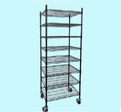 Walk in Cooler Shelving System-Mobile Wire Shelf Rack