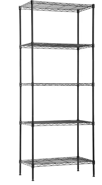 walk in cooler shelf rack for glass entry door display