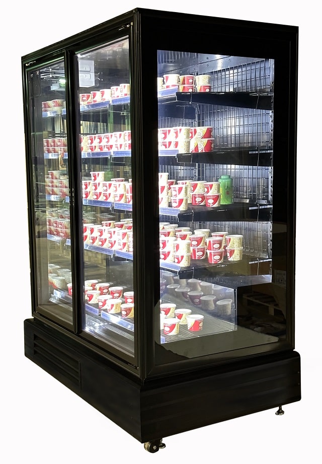 2 door refrigerated cabinet-grocery freezer, supermarket freezer-ART