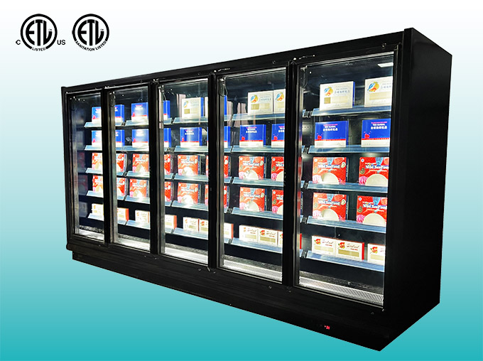 Glass Door Supermarket Merchandiser,Grocery freezer